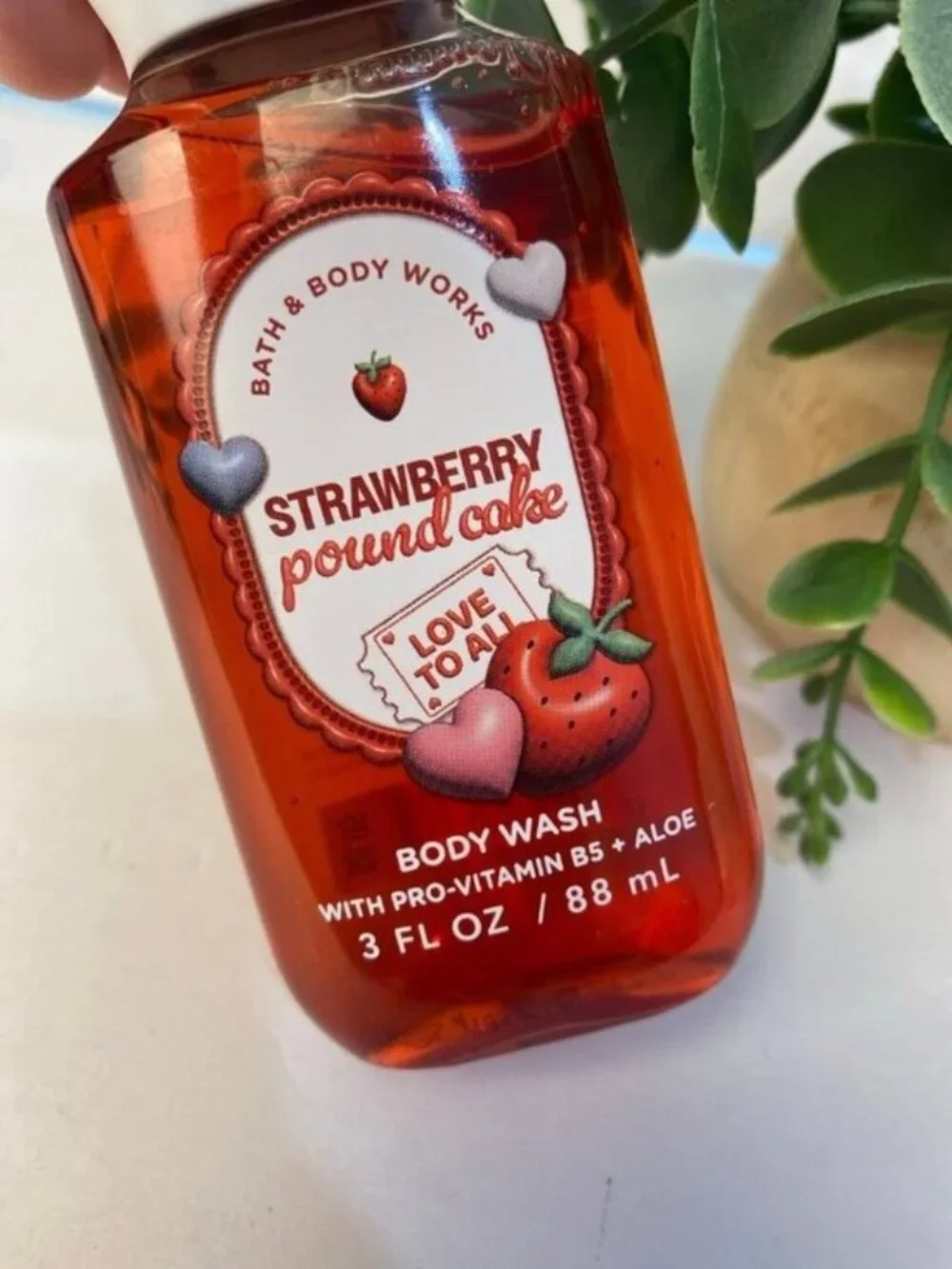 “Strawberry Pound Cake” Bath & Body Works New 3- Pc Body Care Set